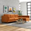 Christian - Sectional Sofa Right Facing - Burnt Orange - Image 5