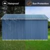 10'x12' Garden Sheds Outdoor Storage Sheds With Window - Blue - Image 2