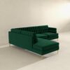 Brooke - Sectional Sofa Left Facing - Green - Image 2