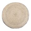 Edgeley - Round Pouf - Gray / Natural - Image 5
