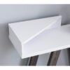Contemporary Two Toned Console Table With Two Shelves - White / Gray - Image 2