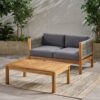 Charlotte - Outdoor And Rope 4 Seater Chat Set With Cushions - Teak - Image 6