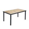 All Weather 7 Piece Patio Dining Table Set With Umbrella Hole - Brown / Gray - Image 17