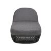 Willow - Sunbrella Upholstered Patio Lounger - Graphite Gray / Black - Image 4