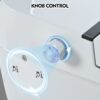 Heated Seat Smart Toilet Without Bidet, Upmarket Compact Dual Flush Toilet 1 / 1.28 Gpf, Tank Less Toilet With Adjustable Temp Heated Seat, Foot Sensor Flush - White Night Light, Knob Control, Power Out - Image 8