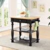 Kitchen Island - Black - Image 5