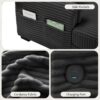 2 Seater L Shaped Chaise Sofa With Reversible Cushion Corduroy Fabric, USB - C Charging Port, Storage Pocket, Convertible Left / Right Design For Living Room - Gray - Image 8