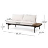 Theo - 2 Seater Sofa Right Side - Cream - Image 2