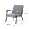Avacyn - Outdoor 4 Seater Chat Set With Cushions - Gray - Image 4
