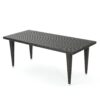 Reflect - Outdoor Dining Table With Rattan Cover - Dark Gray - Image 6