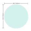 32" Round Tempered Glass Table, Top Clear Glass 1 / 2" Thick Beveled Polished Edge - Transparent - Image 5