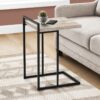 Accent Table, C - Shaped, Contemporary And Modern - Taupe - Image 10