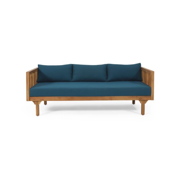 Claremont - 3 Seater Daybed Acacia Wood Water Resistant Cushions - Teak
