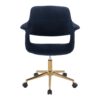 Vintage Flair - Mid-Century Modern Office Chair - Gold / Blue - Image 5