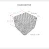 Cullen - Cube Pouf - Natural - Image 7