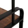 Coat Rack, Hall Tree With Shoe Bench For Entryway, Entryway Bench With Coat Rack, 4 In 1, With 9 Removable Hooks - Rustic Brown / Black - Image 5