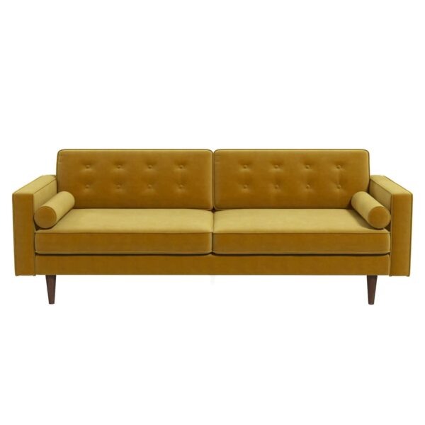 Casey - Mid Century Modern Sofa - Gold
