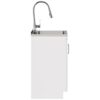 Darwin - Deluxe Laundry Cabinet With Pull-Out Faucet And Stainless Steel Sink - White - Image 3