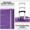 2 Piece Luggage Set With Bags Expanable Spinner Wheels ABS Lightweight Suitcase With Tsa Lock 20" / 28" - Purple - Image 8