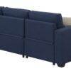 Pensole - Reversible Pop - Up Sleeper Sectional - Blue - Image 3