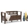 Adams - Entryway Storage Bench - Rustic Medium Brown - Image 10