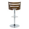 Cosi - Mid-Century Modern Adjustable Barstool (Set of 2) - Walnut / Gray - Image 5