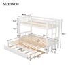 Twin Over Pull-Out Bunk Bed With Trundle - White - Image 14