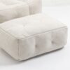 Fluffy Bean Bag Chair, Comfortable Bean Bag For Adults And Children, Super Soft Lazy Sofa Chair With Memory Foam And Ottoman, Indoor Modern Focus Bean Bag Chair For Living Room, Bedroom, Apartment - White - Image 18