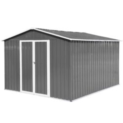 10' x 8' Garden Sheds Outdoor Storage Sheds - Gray