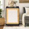Cat Litter Box Enclosure, Hidden Cat Washroom, Kitty End Table, Litter Cabinet With Sisal Door - Black - Image 12