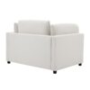 Wide Modern Oversized Armchair With Ottoman Stool, Single Sofa With Lumbar Support, Accent Chair, Reading Chair For Bedroom, Living Room - Cream - Image 13