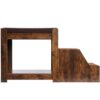Pet Bunk Bed With Removable Step For Dogs And Cats, Multi-Level Bed Window Perch Seat Platform With Cushion And Cat Scratch Pad, Indoor Use - Dark Brown - Image 6