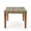 Outdoor Rattan Wicker Ottomans - Gray - Image 6