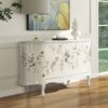 Florence - Hand Painted Lacquered Credenza - Taupe Gray - Image 9
