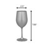 Leadingware Acrylic Wine Glasses (Set of 4), Bpa Free, Unbreakable, 12Oz - Silver - Image 5