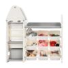 Kids Bookshelf Toy Storage Organizer With 17 Bins And 5 Bookshelves, Multi-Functional Nursery Organizer Kids Furniture Set Toy Storage Cabinet Unit With HDPE SheLF And Bins - Gray - Image 19