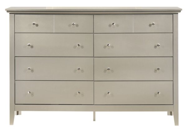 Elegant Casual Dresser - Silver Champagne