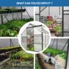 6X8 Ft Polycarbonate Greenhouse Raised Base And Anchor Aluminum Heavy Duty Walk-In Greenhouses For Outdoor Backyard In All Season - Black - Image 3