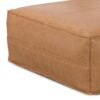 Brody - Extra Large Coffee Table Pouf - Distressed Brown - Image 6