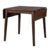 3 Piece Kitchen Dining Set With Drop Leaf Dining Table And 2 Dining Upholstered Chairs, Dining Room Set For Small Places - Brown - Image 24