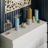 6 Drawer Double Dresser For Bedroom Living Room Hallway - White - Image 14