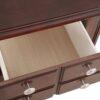 Elegant Traditional Nightstand - Cappuccino - Image 4