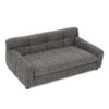 Modern Dark Pet Sofa With Backrest And Armrests Linen Fabric, For Small And Medium Dogs - Dark Gray - Image 8