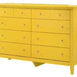 Cheerful Storage Dresser For Modern Spaces - Yellow