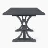 Devingo - Extendable Dining Table Rustic Style - Gray - Image 2
