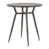 Clara - Industrial Round Dinette Table - Antique - Image 3