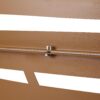Outdoor & Indoor Metal Privacy Screen 76" H×48" W, Freestanding Decorative Screen For Deck Balcony Patio - Brown - Image 12