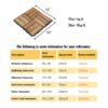10 Piece Interlocking Deck Tiles Checker Pattern, Square Acacia Hardwood Outdoor Flooring For Patio, Bancony, Pool Side - Yellow - Image 9