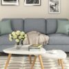 3 Seat Sofa Living Room Sofa - Gray - Image 9