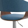 Lowell - Adjustable Swivel Bar Stool - Blue - Image 5